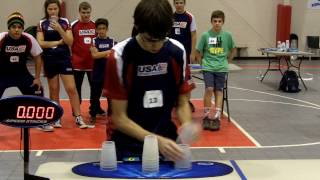 Individual Cycle Sport Stacking World Record 4813 William Orrell [upl. by Egwin]