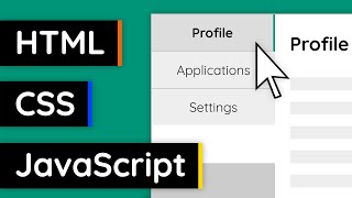 How to Create Switchable Tabs  HTML CSS amp JavaScript Tutorial [upl. by Mayor961]