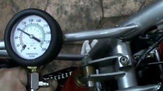 Minimoto Cross Malaguti Grizzly 10 TEN Medir compresión motor Engine compression Video 27 [upl. by Dahsar]