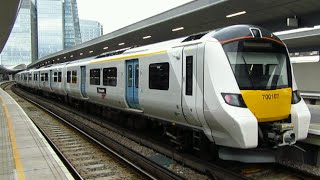 Thameslink Class 700 at London Bridge and Gatwick Airport [upl. by Akoek]