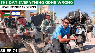 BORDER CROSSING FROM ISRAEL DIDNT GO AS PLANNED S06 EP71  MIDDLE EAST MOTORCYCLE TOUR [upl. by Telrahc]