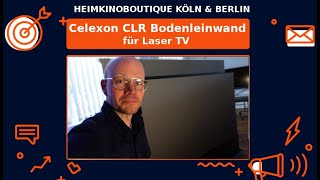 Die neue Celexon CLR UST Kontrastleinwand II Plus im Test Die ideale Bodenleinwand für Laser TV [upl. by Roon491]