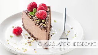 Decadent CHOCOLATE CHEESECAKE  NoBake [upl. by Sirron615]