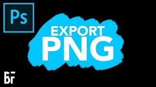 Export PNG from Photoshop [upl. by Einaffets]