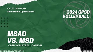 GPSD Volleyball  MSAD vs NMSD game 1 [upl. by Colby]