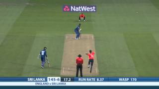 Highlights  England v Sri Lanka NatWest T20 Sri Lanka innings [upl. by Dnomyad]