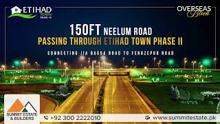 Strategic Boost Neelum Road Transformation at Etihad Town Phase2 Enhances Connectivity amp Area Value [upl. by Zetnauq]