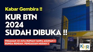 KUR BTN 2024 Sudah Dibuka‼️ Pinjaman Tanpa Agunan Bunga Rendah Pengajuan Mudah [upl. by Adlog]