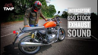 Royal Enfield Interceptor 650 Stock Exhaust Sound [upl. by Ahtnamys]