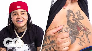 Young MA Breaks Down Her Tattoos  GQ [upl. by Rella]