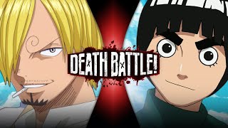 Sanji VS Rock Lee One Piece VS Naruto  DEATH BATTLE [upl. by Nel391]