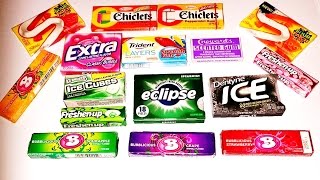 My Countdown of Different Chewing Gum [upl. by Novehc]