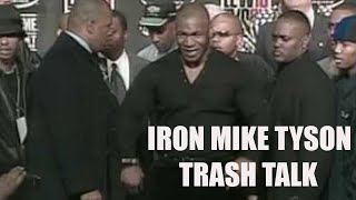 Mike Tyson intimidating trash talk [upl. by Erlene]