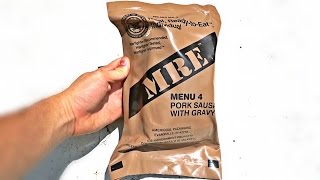 Testing US Military MRE Meal Ready to Eat [upl. by Nodnek]