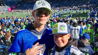 🏈Our FIRST SEATTLE SEAHAWKS NFL Football Game 🏈 [upl. by Glad]