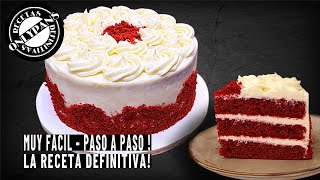 Como Hacer la Mejor Tarta Red Velvet Casera  Receta Definitiva Fácil y Paso a paso [upl. by Raseda]