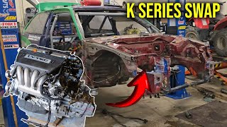 The Ultimate KSwap Guide 1990 Civic gets a K engines [upl. by Ogdan463]