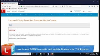 How to use the Lenovo XClarity Essentials Bootable Media Creator BOMC to update firmware [upl. by Janetta]