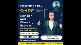 PHARMA RACE Session PART 3 BY DR ASHISH [upl. by Ytoc]