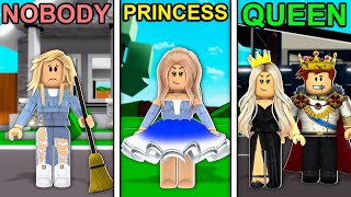 NOBODY To PRINCESS To QUEEN The MOVIE Roblox Brookhaven [upl. by Ecienal]