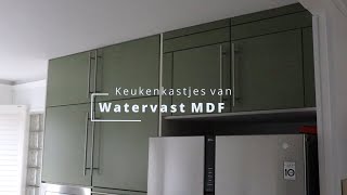 Keukendeurtjes en ladefronten vervangen voor watervast MDF [upl. by Zitah]