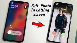 How to set Full Photo in caller screen in any iPhone  IrasWorld [upl. by Ainahtan902]