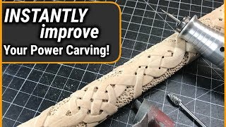 How To INSTANTLY Improve Your Wood CarvingPower Carving [upl. by Ycart]