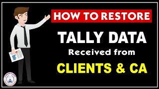 Tally ERP 9 How to Restore Tally Data Received from CA [upl. by Koressa468]