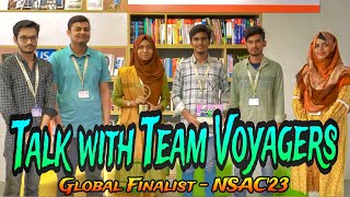 Talk with Team Voyagers  Global Finalist  NASA Space Apps Challenge 2023  Varendra University [upl. by Delbert45]