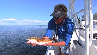 Choctawhatchee Bay Fishing For Redfish in Destin Florida [upl. by Acimot]