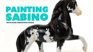 Painting a Sabino with CreativeKristenTaylor  Breyer Model Horses Virtual Fun Day [upl. by Berkeley]