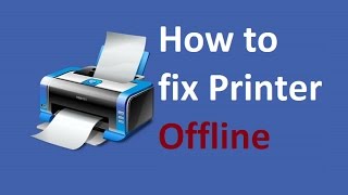 Printer Offline Windows 10  8 Fix  Howtosolveit [upl. by Nicolau]