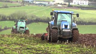 Ploughing with John Deere and New Holland [upl. by Muhcon]