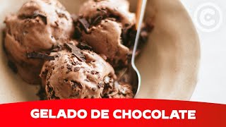 Como fazer Gelado de Chocolate  Sobremesa [upl. by Atteiram]