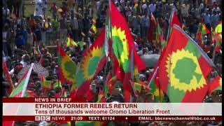 Oromo Liberation Front returns Ethiopia  BBC News  15th September 2018 [upl. by Sherrard]