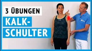 Kalkschulter Übungen bei Schmerzen in der Schulter [upl. by Kemppe]