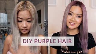 PURPLE OMBRE HAIR  Maria Nila Colour Refresh [upl. by Arted]