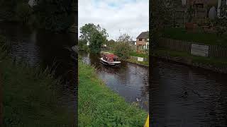 An idyllic scene watching boats and ducks on the Monmouthshire and Brecon canal 🦆 boating canal [upl. by Nyliuqcaj]