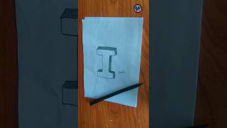 3dart howto draw 3dletterdrawing 3D LETTER I [upl. by Zohar896]