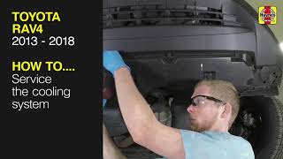 How to Service the cooling system on the Toyota RAV4 2013 to 2018 [upl. by Brubaker855]