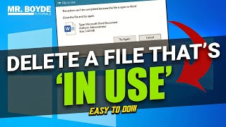 How to Delete a File in Windows 10 That Says It’s in Use [upl. by Raddi]