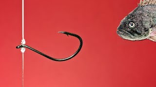 Easy way to snell a hook for drop shot rig [upl. by Hastings]