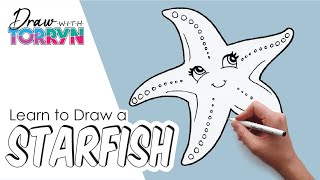 How to Draw a STARFISH  Step by Step Tutorial  easy ✳️✳️ [upl. by Yroggerg939]