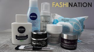 WEEKLY SKIN CARE ROUTINE  REVIEW Glamglow Youthmud and Filorga ScrubampMask [upl. by Ayanet708]