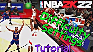 How To Change Difficulty In NBA 2K22 Mycareer [upl. by Rae]