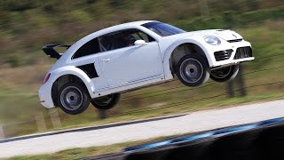 Rallycross VW Beetle Racecar LOUD Sound HD [upl. by Elinore]