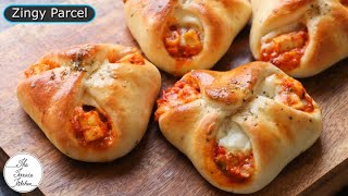 Dominos Style Zingy Parcel Recipe  Paneer amp Cheese Zingy Parcel Recipe  The Terrace Kitchen [upl. by Kcirddot]