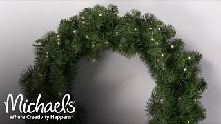 Add Lights to Your Wreath  Make It Merry  Michaels [upl. by Dodi986]