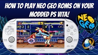 How To Play NEO GEO Roms On Your Modded PS Vita PSVita NEOGEO Retro HENkaku [upl. by Margalo823]