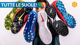 TUTTE LE SUOLE delle SCARPE DA CALCIO  La guida definitiva [upl. by Aida]